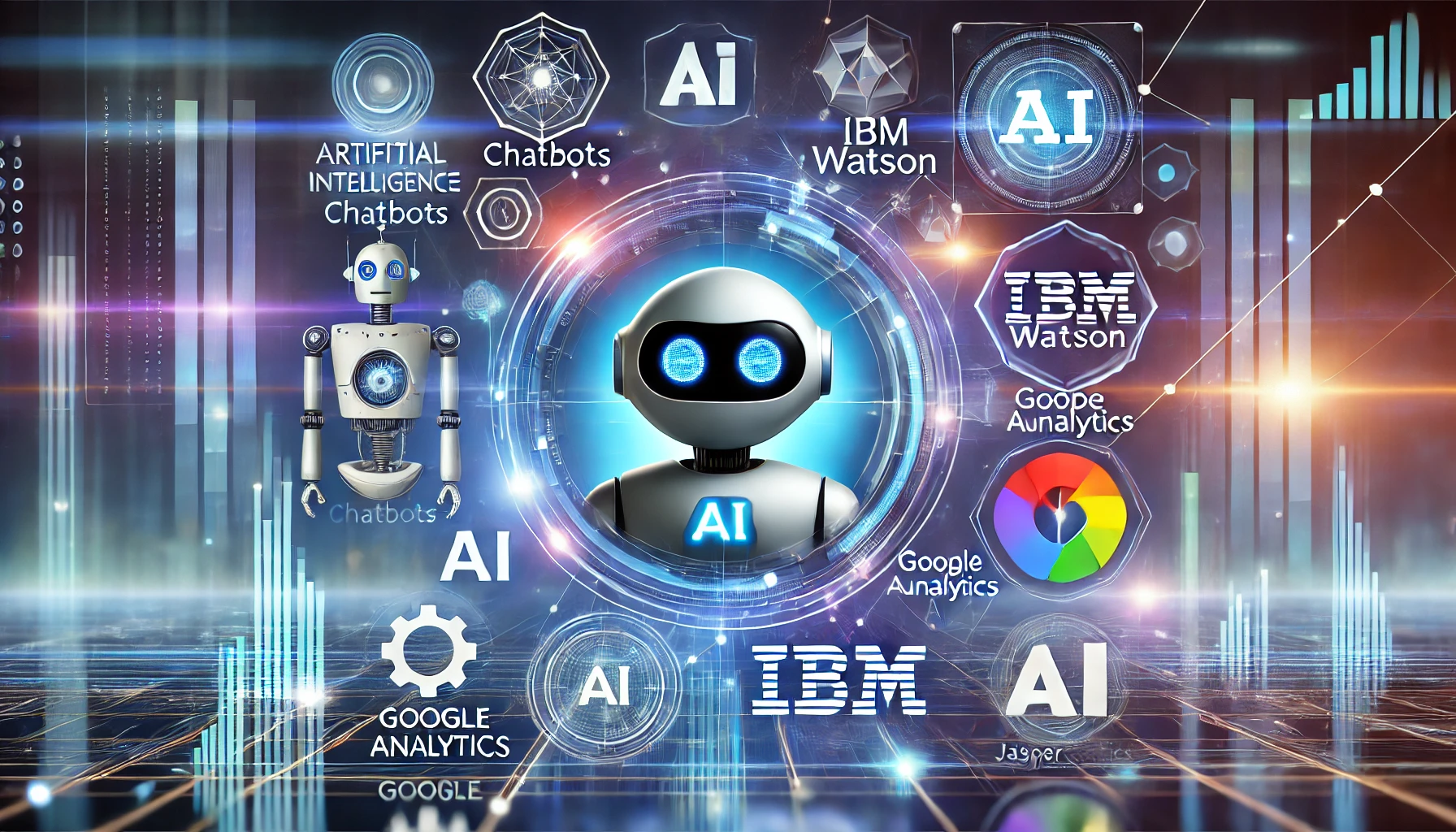 DALL·E 2025-03-21 19.17.27 - A modern digital concept image showcasing artificial intelligence (AI) in business. The image features sleek representations of AI technologies, inclu